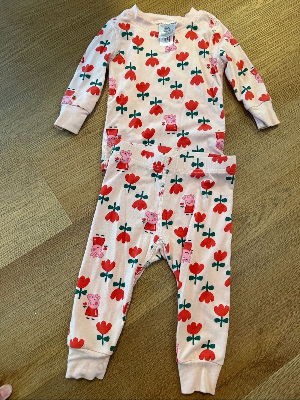 Hanna Andersson Pink Peppa Pig Tulip Pajama Set